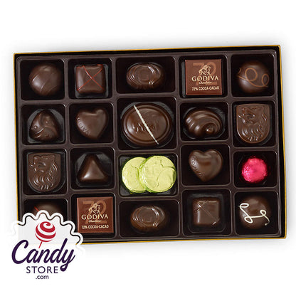 Godiva Dark Chocolate Gift Box 27-Piece - 12ct CandyStore.com