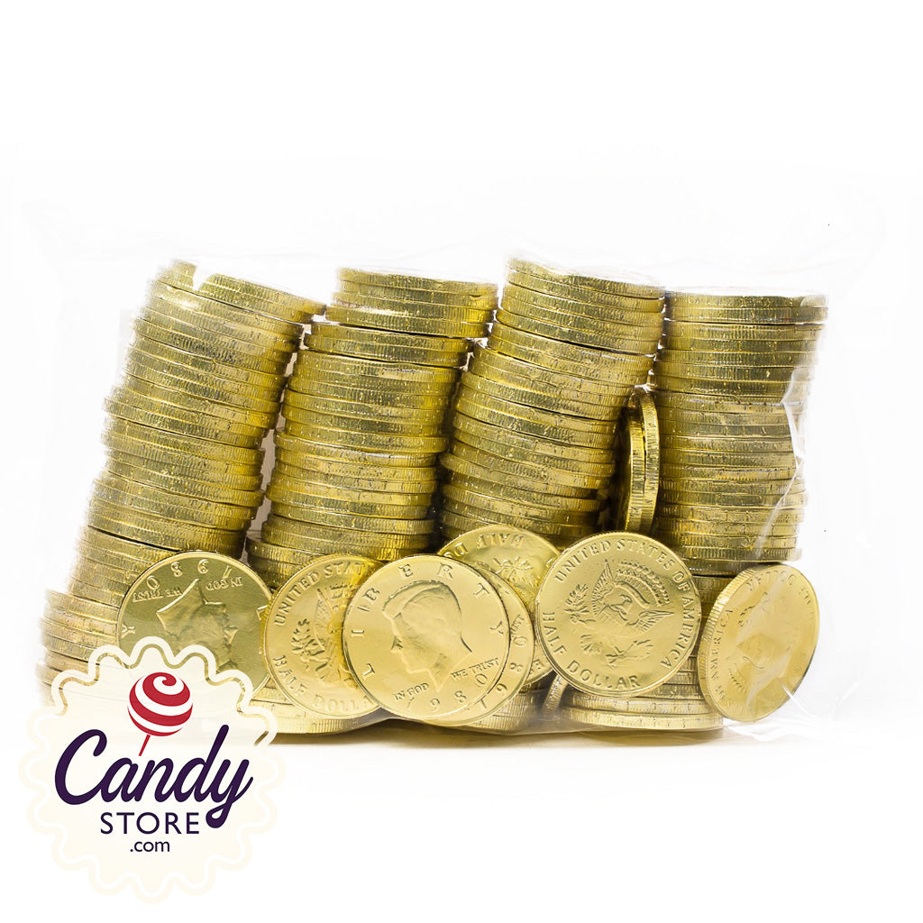 Gold Chocolate Coins - 6lb Bulk CandyStore.com