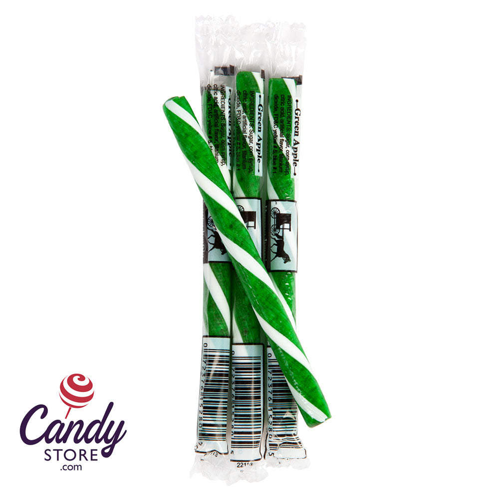 Green Apple Thin Stick Candy Pennsylvania Dutch - 80ct CandyStore.com