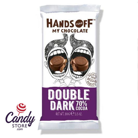 Hands Off My Chocolate Double Dark Chocolate Bar - 12ct CandyStore.com