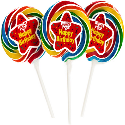 Happy Birthday Whirly Pop 1.5oz - 24ct CandyStore.com