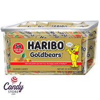 Haribo Gummi Gold Bears Mini Bags - 54ct Tub CandyStore.com