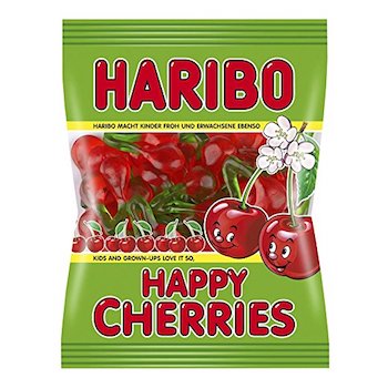 Haribo Happy Cherries Gummi Candy 5oz Bag - 12ct CandyStore.com