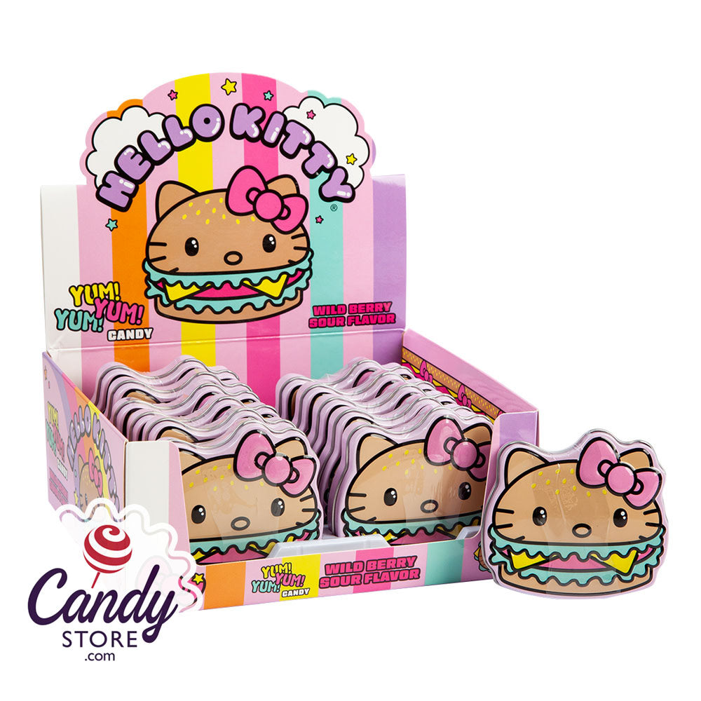 Hello Kitty Yum Yum Yum Burger Tin - 12ct CandyStore.com