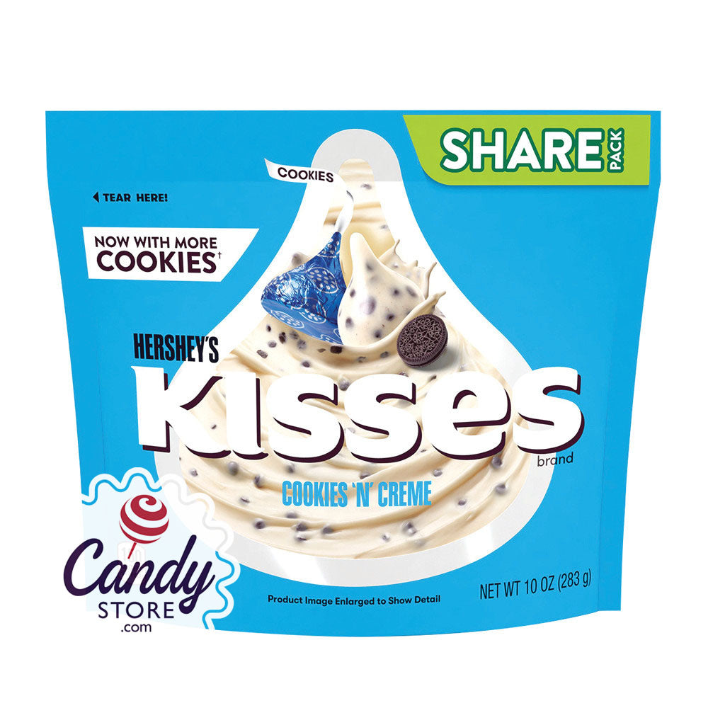 Hershey's Kisses Cookies N Creme 10oz Pouch - 8ct CandyStore.com