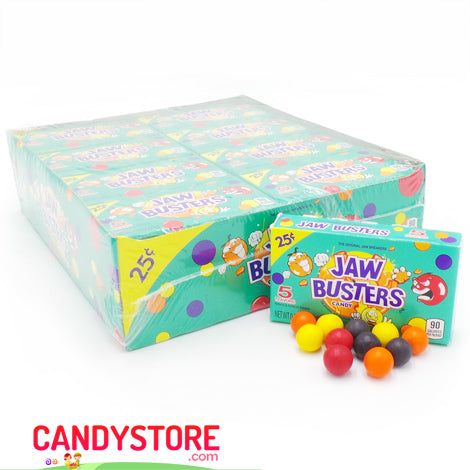 Jaw Busters Jawbreakers Candy Mini Boxes - 24ct CandyStore.com