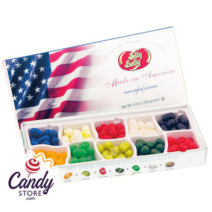 Jelly Belly 10 Flavor American Flag Gift Box - 12ct CandyStore.com