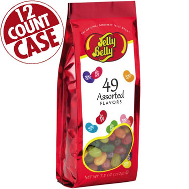 Jelly Belly 49-Flavors Mix Jelly Beans Bags - 12ct CandyStore.com