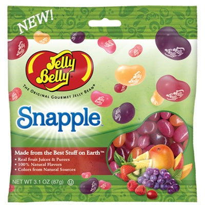 Jelly Belly Snapple Mix Jelly Beans Bags - 12ct CandyStore.com