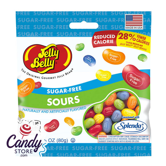 Jelly Belly Sugar Free Sours Jelly Beans Bags - 12ct