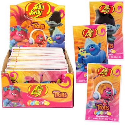 Jelly Belly Trolls Jelly Bean Bags - 24ct | CandyStore.com