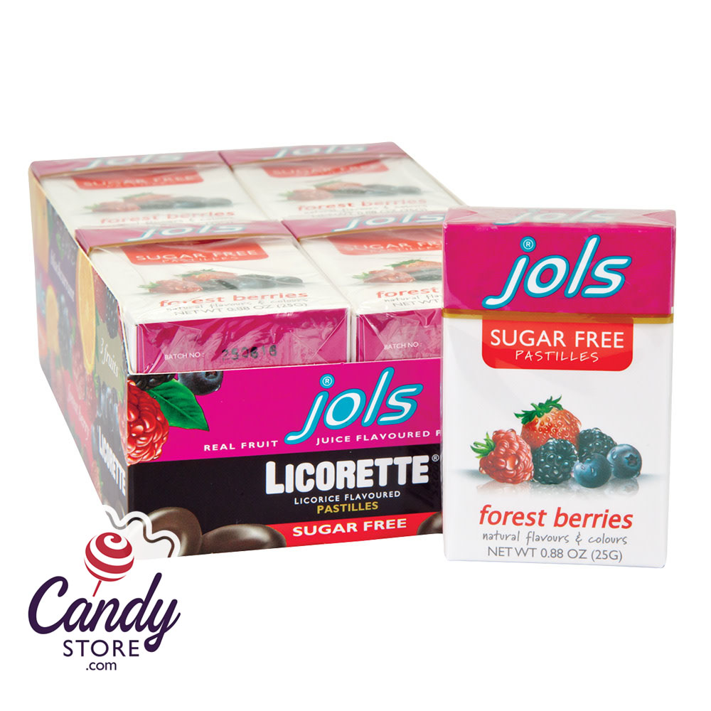 Jols Sugar Free Forest Berries Licorette Pastille 0.88oz Box - 12ct CandyStore.com