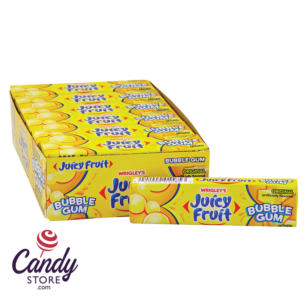 Juicy Fruit Original Bubble Gum - 18ct CandyStore.com