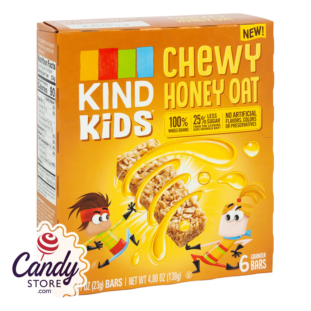 Kind Bars Kids Chewy Honey Oat 4.86oz Box - 8ct CandyStore.com