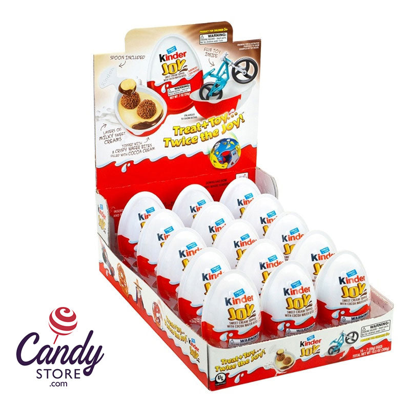 Kinder Joy Eggs with Toy Inside - 15ct CandyStore.com