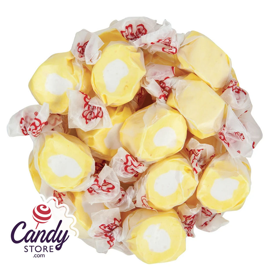 Lemon Cream Salt Water Taffy - 2.5lb Bulk | CandyStore.com