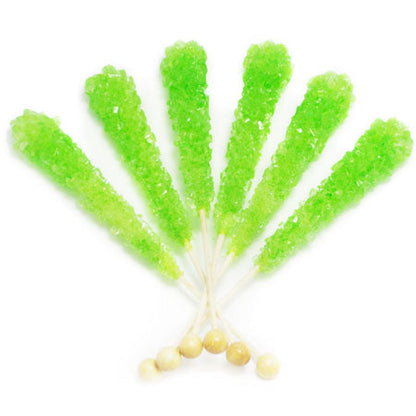 Light Green Rock Candy Sticks - 120ct CandyStore.com