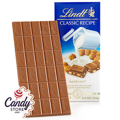 Lindt Classic Recipe Milk Chocolate Hazelnut Bars - 12ct CandyStore.com