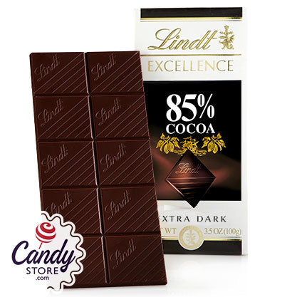 Lindt Excellence 85% Dark Chocolate Bars 12ct - CandyStore.com