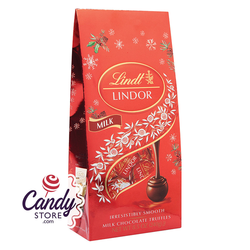 Lindt Lindor Holiday Milk Chocolate Truffles 8.5oz Bags - 12ct CandyStore.com