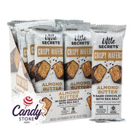 Little Secrets Almond Butter Dark Chocolate Crispy Wafer 1.4oz Pouch - 96ct CandyStore.com