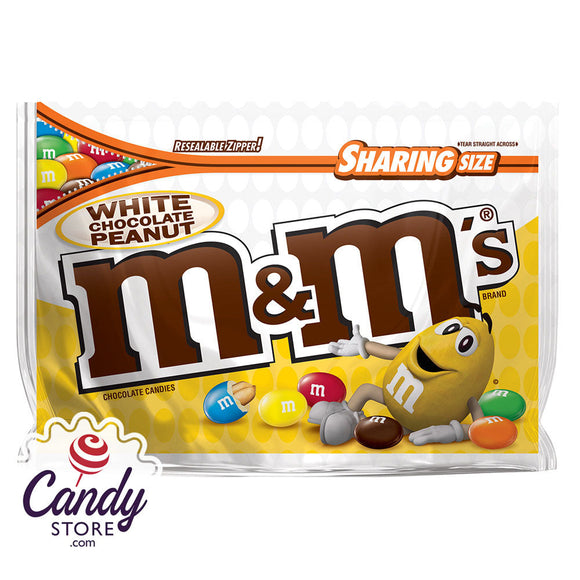 M&M's Share Size White Chocolate White Chocolate Candies 3.22 Oz, Chocolate Candy