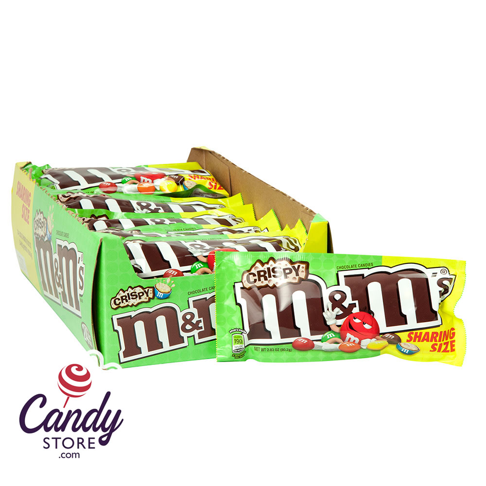 M&M's Crispy 2.83oz King Size Bag - 24ct CandyStore.com