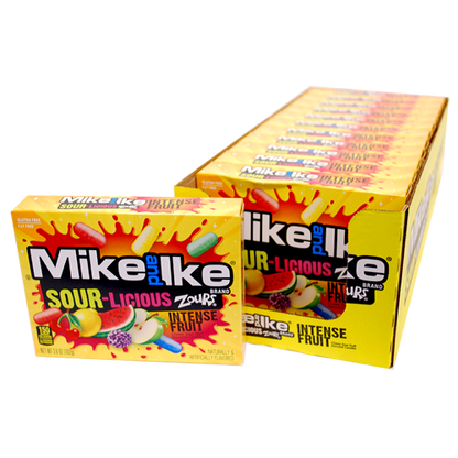 Mike & Ike Sour-Licious Zours Theater Box - 12ct CandyStore.com