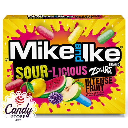 Mike & Ike Sour-Licious Zours Theater Box - 12ct CandyStore.com