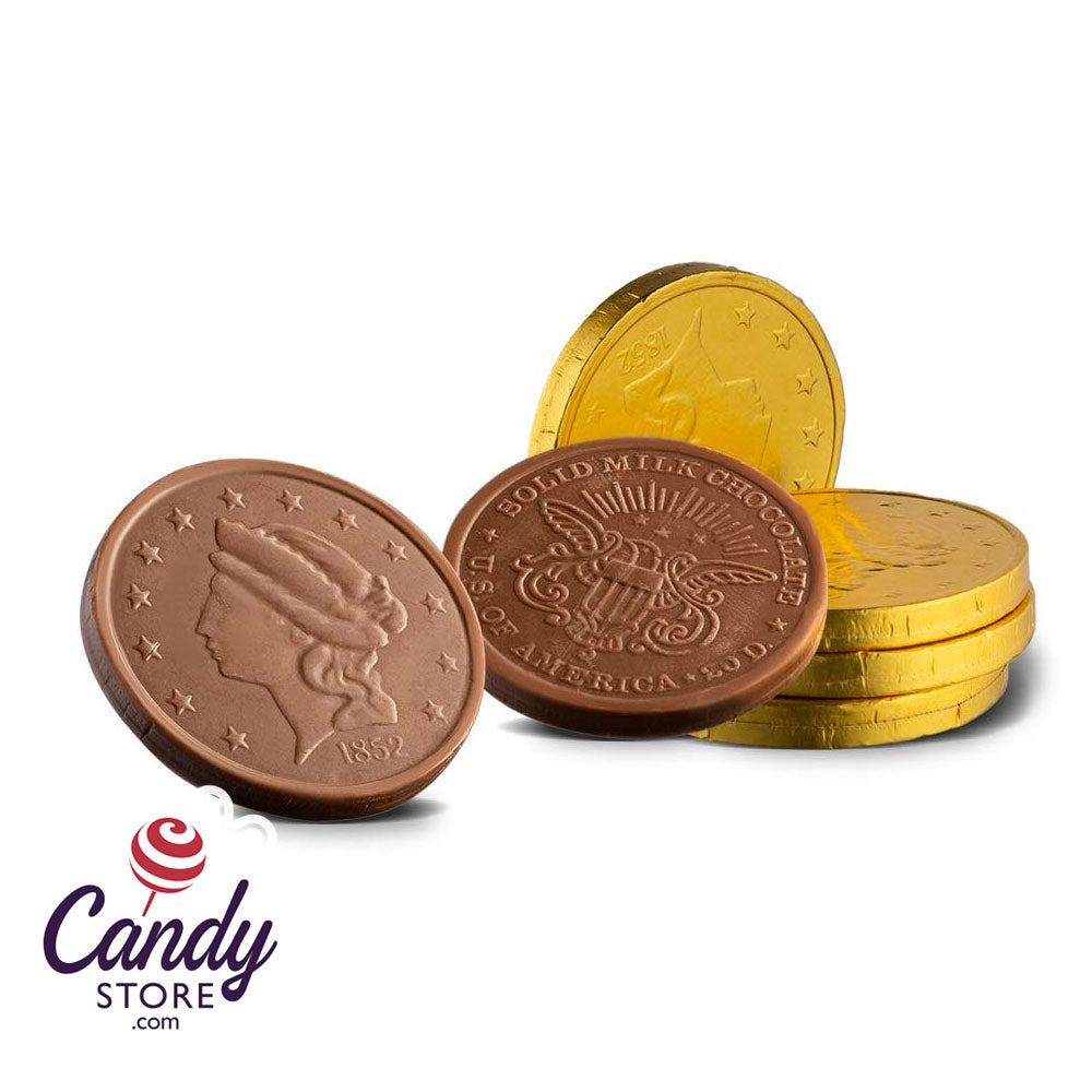 Milk Chocolate Gold Coins 10lb - Large CandyStore.com