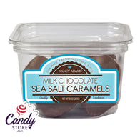 Milk Chocolate Sea Salt Caramels 10oz Tub Nancy Adams - 12ct CandyStore.com