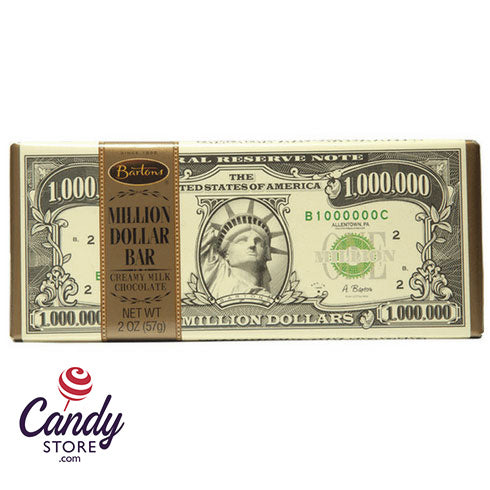 Million Dollar Chocolate Bars 2oz - 12ct CandyStore.com