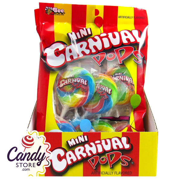 Bee Mini Carnival Pops 7 Count Bag - All City Candy