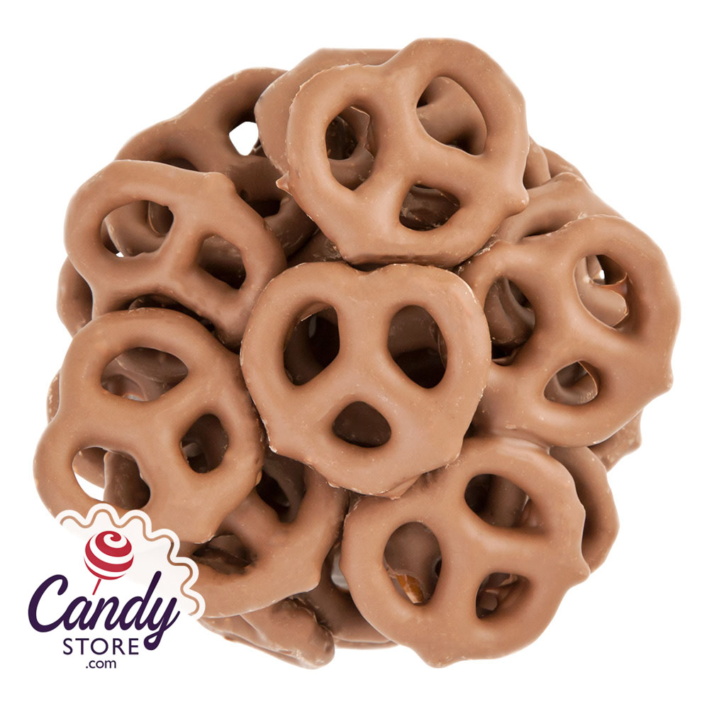 Mini Milk Chocolate Select Pretzels - 15lb CandyStore.com