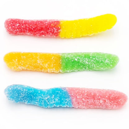 Mini Neon Sour Gummy Worms - 5lb CandyStore.com