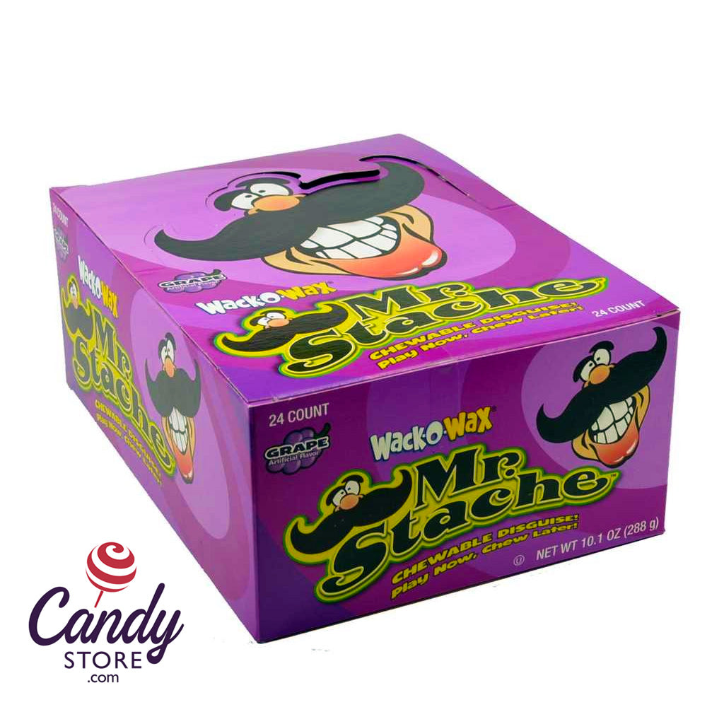 Mr. Stache Wack-O-Wax Wax Mustaches - 24ct CandyStore.com