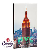 NYC Souvenir Empire State Building Lit Milk Chocolate 3oz Wrapper Bar - 20ct CandyStore.com