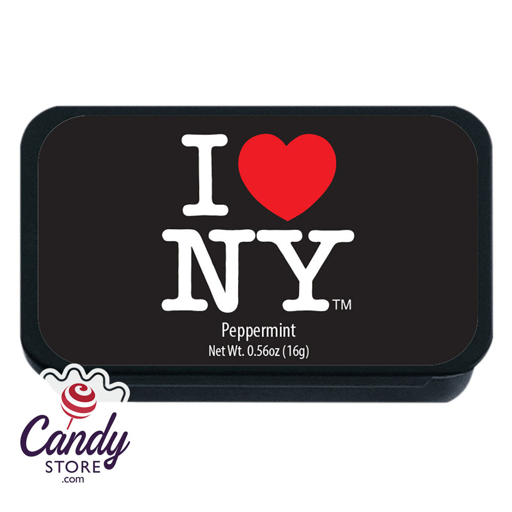 NYC Souvenir Peppermint Black Slyder 0.56oz Tin - 24ct CandyStore.com