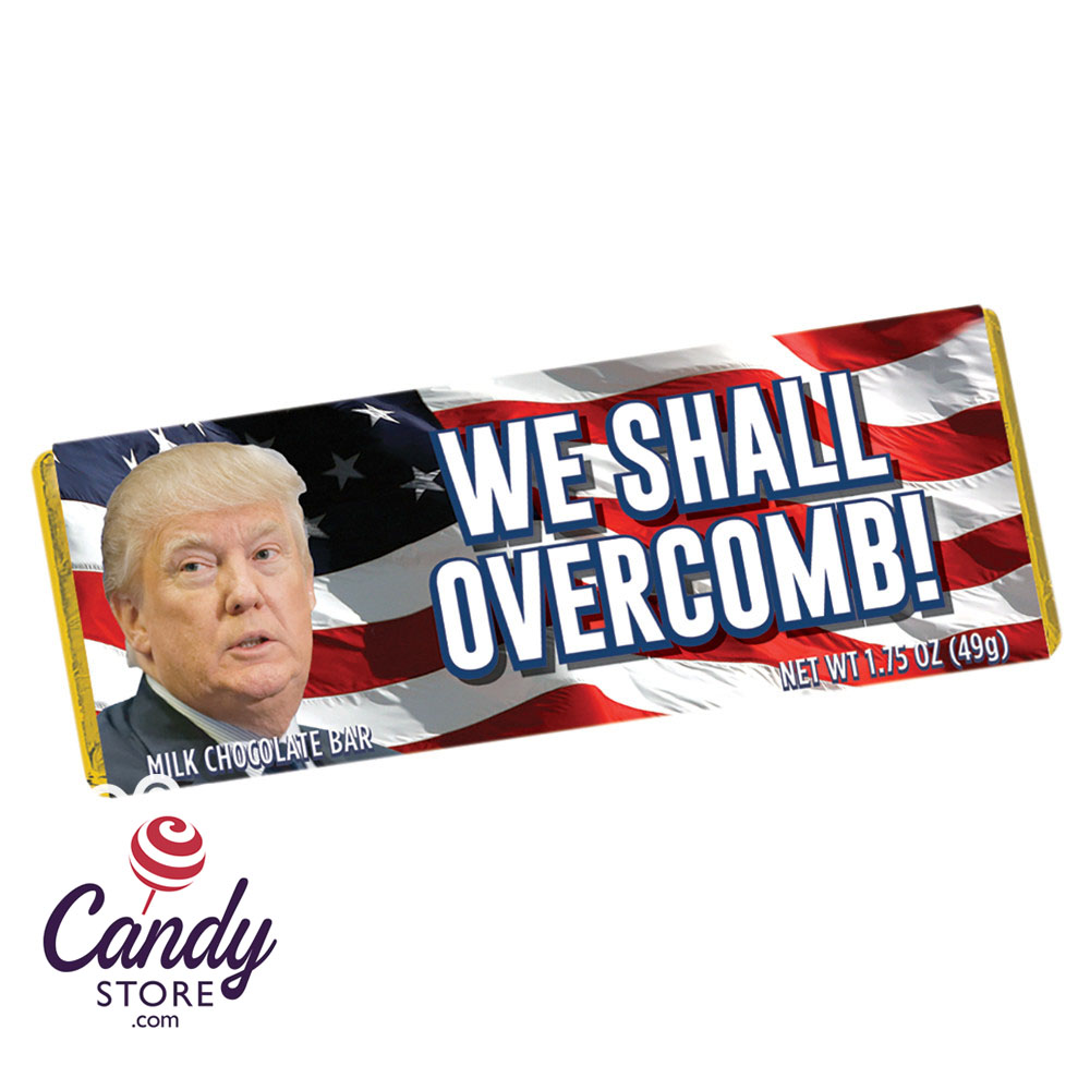 NYC Souvenir We Shall Overcomb 1.75oz Milk Chocolate Wrapper Bar - 24ct CandyStore.com