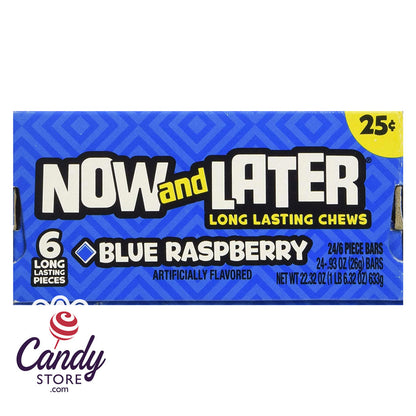 Now & Later Blue Raspberry - 24ct CandyStore.com