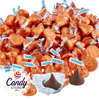 Orange Hershey Kisses - 4.17lb Bulk CandyStore.com