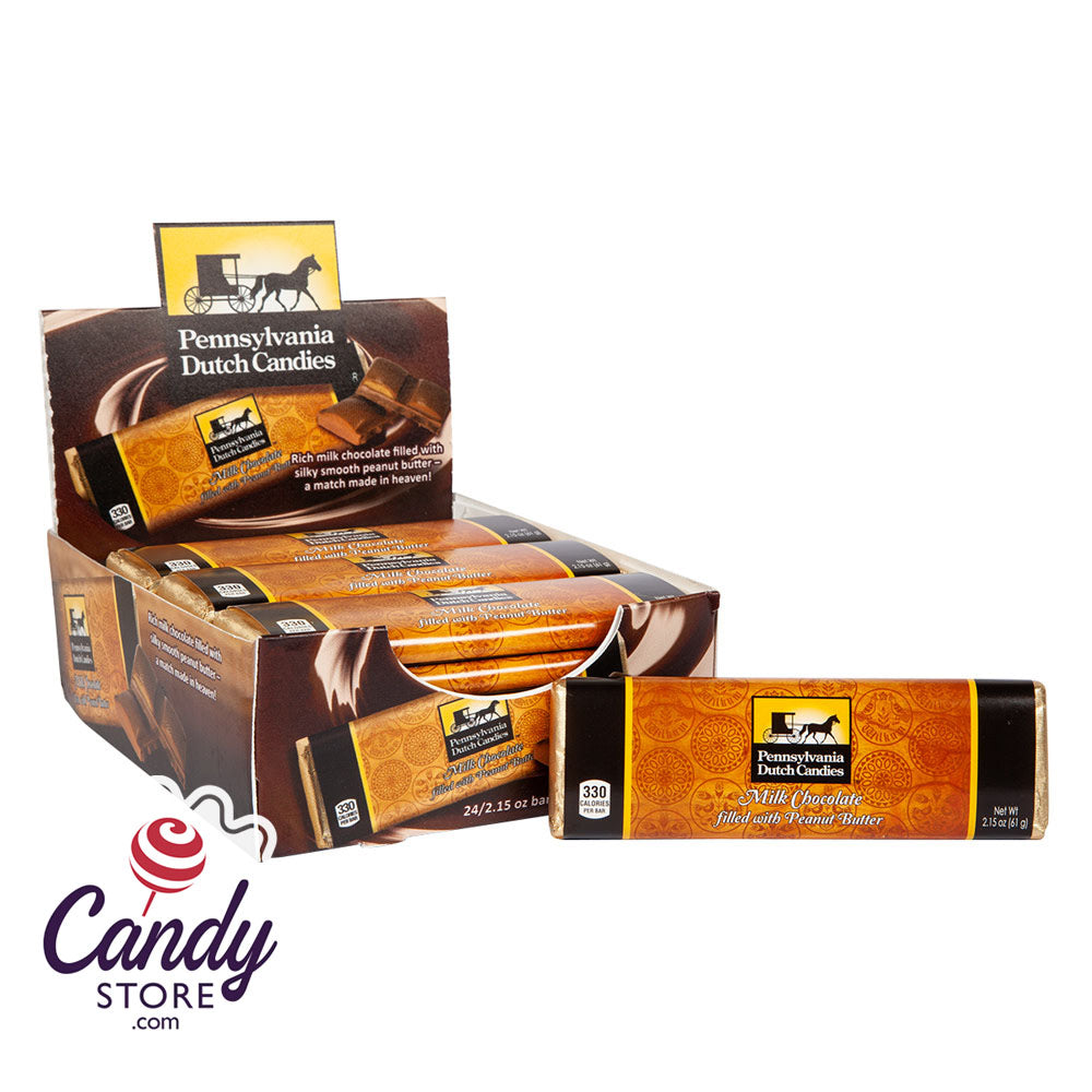 Peanut Butter Milk Chocolate Bars 2.15oz - 24ct CandyStore.com