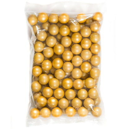 Pearl Gold Color Splash Gumballs - 2lb CandyStore.com