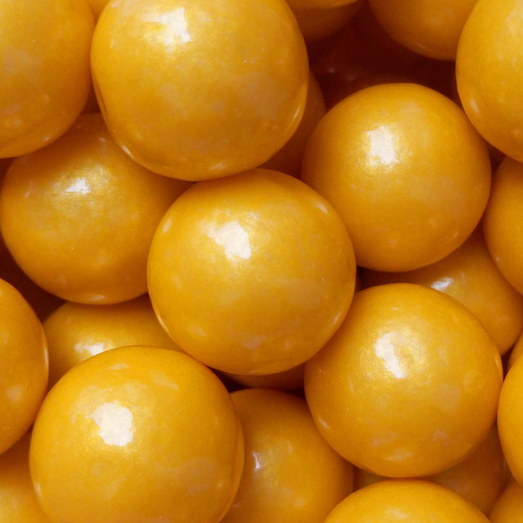 Pearl Gold Color Splash Gumballs - 2lb CandyStore.com