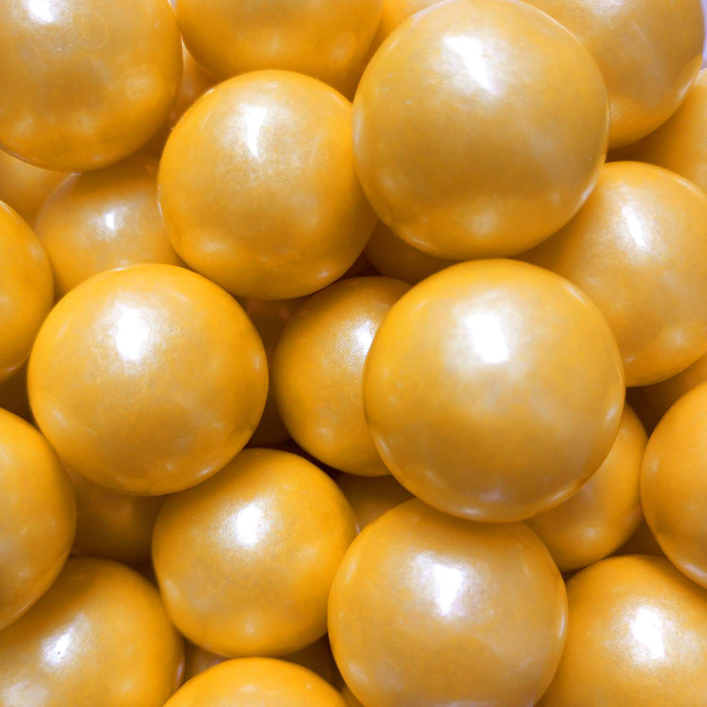 Pearl Yellow Color Splash Gumballs - 2lb CandyStore.com