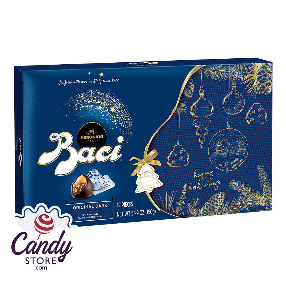 Perugina Christmas Baci Dark 12-Piece 5.29oz - 6ct CandyStore.com