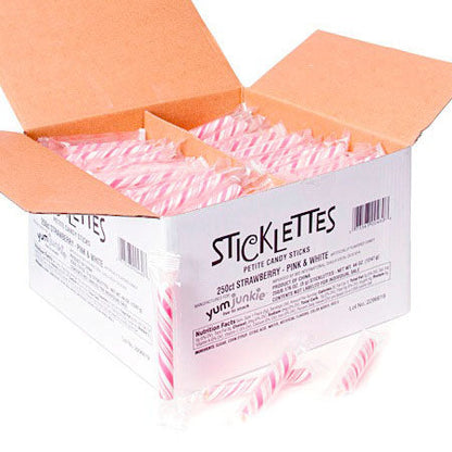 Pink Candy Sticks Mini 250ct - Sticklettes CandyStore.com