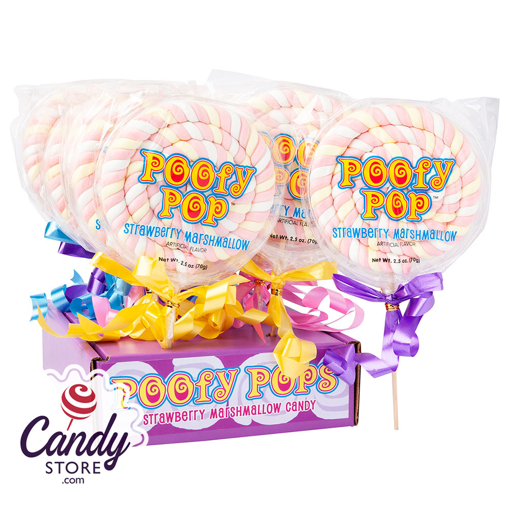 Poofy Pops Marshmallow Lollipops - 12ct CandyStore.com