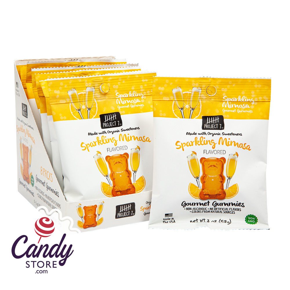 Project 7 Sparkling Mimosa Gummies 2oz - 8ct CandyStore.com