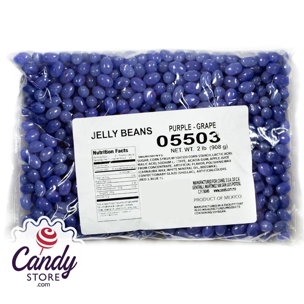 Purple Grape Jelly Beans - 2lb Bulk CandyStore.com